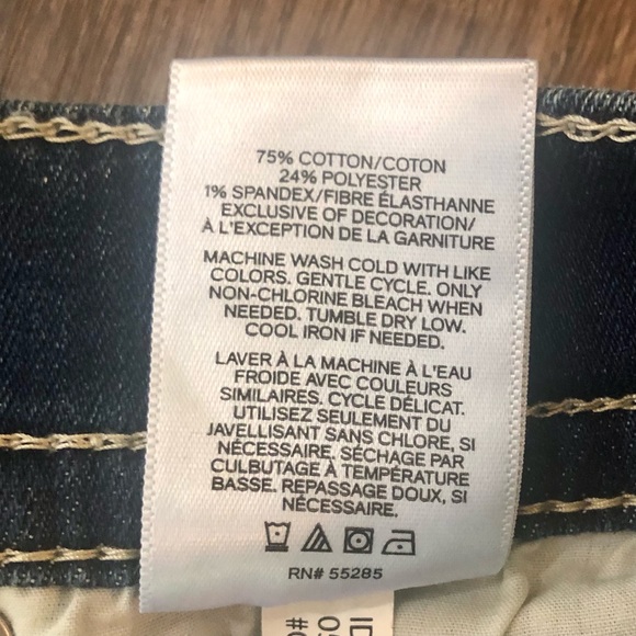 🎉HOST PICK🎉 EXPRESS | BELL FLARE MID RISE DARK WASH JEANS SZ 4 SHORT - Picture 8 of 10